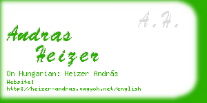 andras heizer business card
